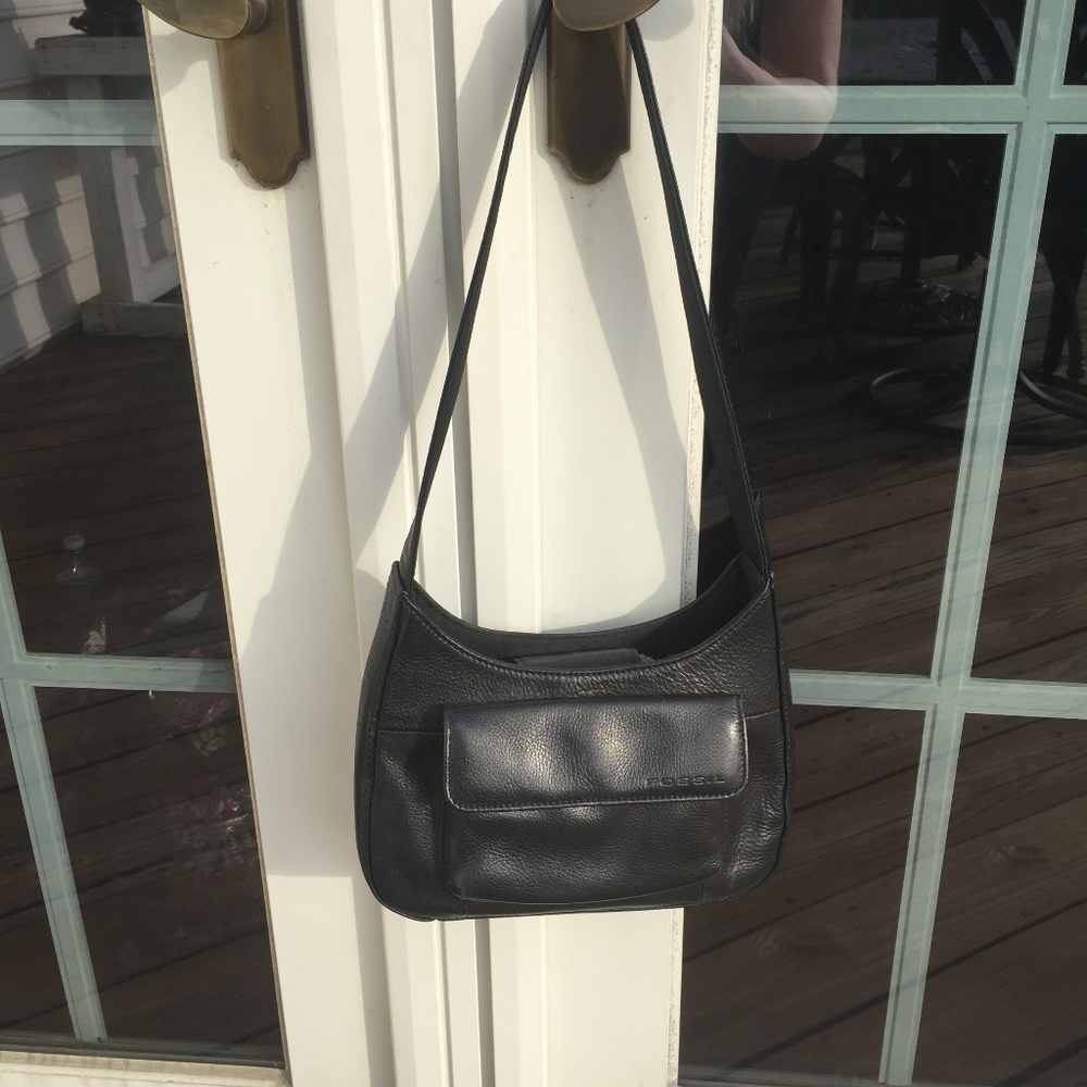 Black Fossil Shoulder Bag